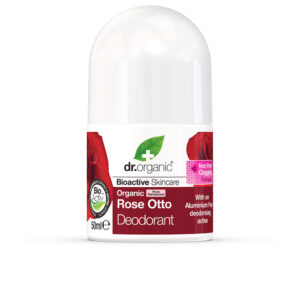 Desodorante Rosa Damascena 50 ml - Dr. Organic: Frescura Natural y Cuidado Suave.