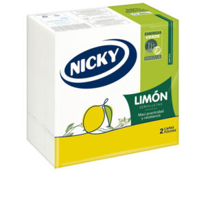 Servilletas Nicky Limón 33x33 cm, 2 capas, paquete de 65 unidades