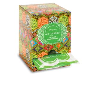 The Capsoul Pirámides de Té Verde Mediterráneo con Frutas Cítricas - 15 Unidades