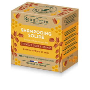 Champú Sólido Beauterra de Avena y Miel 75g - Suavidad y Nutrición Natural