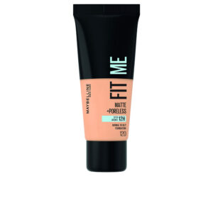 Maybelline Fit Me Matte + Poreless Base de Maquillaje #120 - 30 ml, Para un Piel Perfecta y Sin Brillos