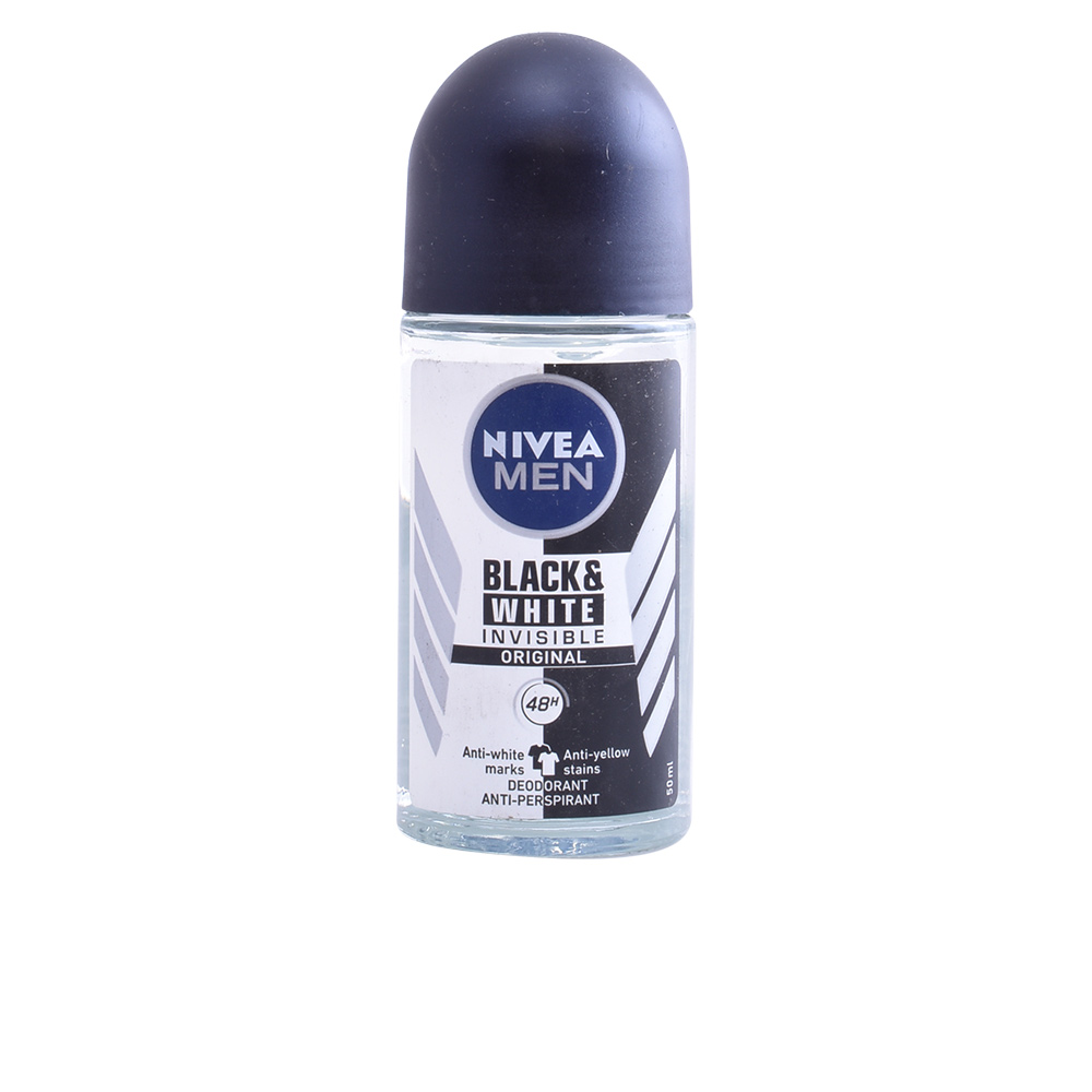 Nivea Men Black & White Invisible Desodorante Roll-On 50 ml: Protección sin Manchas