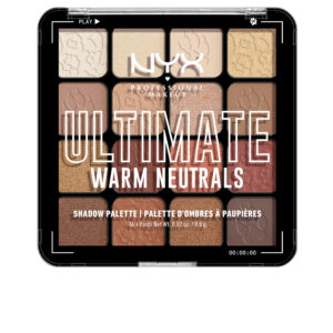 Nyx Professional Make Up: Paleta de Sombras ULTIMATE - Neutros Cálidos (16 Tonos x 0,83 gr)