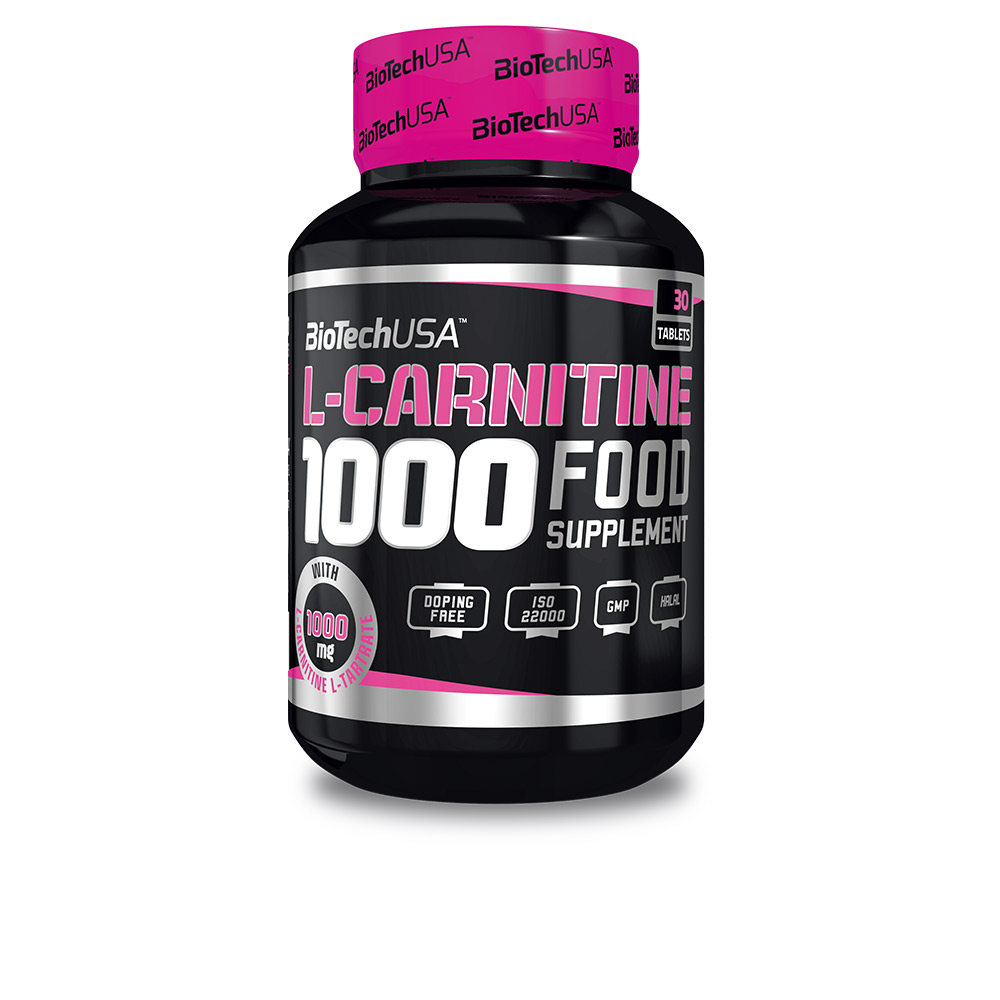 Biotech USA L-Carnitine 1000 mg - Energía y Rendimiento en 30 Tabletas