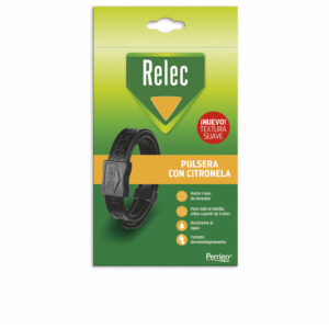 Relec Pulsera Antimosquitos Adulto Negra con Citronela - 1 Unidad