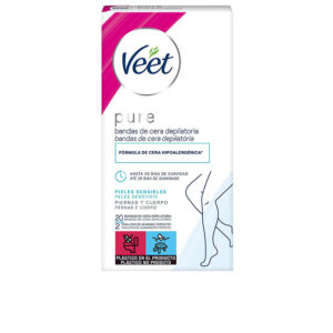 Veet Bandas Depilatorias Pure para Piel Sensible - 20 Unidades