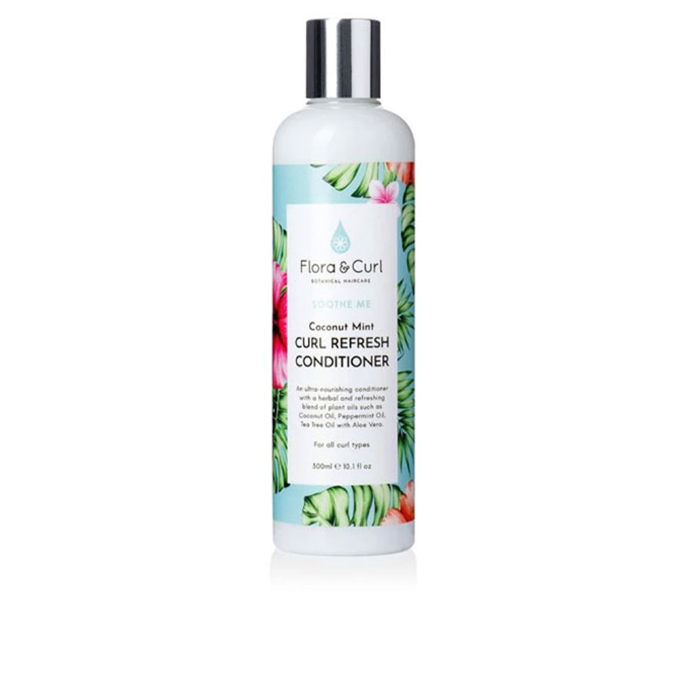 Flora And Curl Refresher Conditioner Revitalizante de Coco y Menta para Rizos - 300 ml