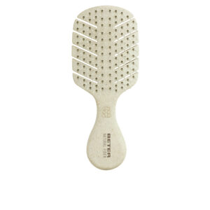 Cepillo Desenredante Mini de Fibra Natural Beige - Beter: Tu Aliado Eco-Consciente para un Cabello Radiante.