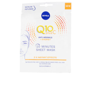Nivea Mascarilla Facial Energizante Q10+ y Vitamina C - Antiarrugas 1 U.