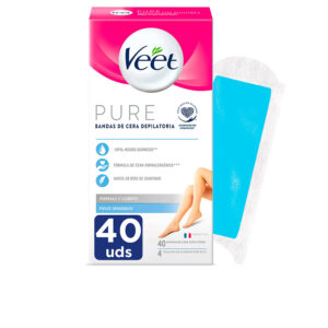 Bandas de Cera Veet Pure para Piel Sensible - 40 Unidades