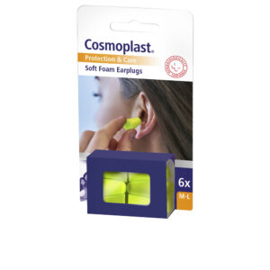 Tapones para Oídos de Espuma Cosmoplast - Pack de 6 Unidades para Máxima Confort y Aislamiento Sonoro