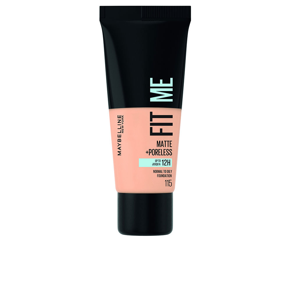 Maybelline Fit Me Matte + Poreless Foundation #115 - Acabado Perfecto y Piel Suave (30 ml)