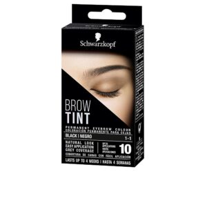 Schwarzkopf BROW TINT - Tinte para Cejas Negro Intenso #1-1 (10 Aplicaciones)