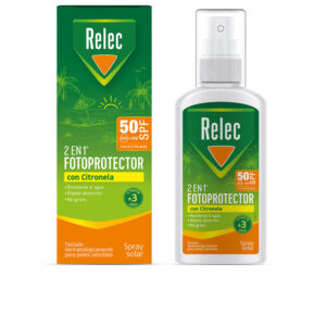 Relec Protector Solar Citronela 2 en 1 Spray SPF50 - 100 ml