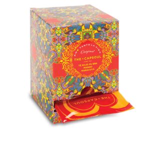 "The Capsoul - Pirámides de Té Rojo Pu Erh con Mango y Maracuyá - 15 Unidades"