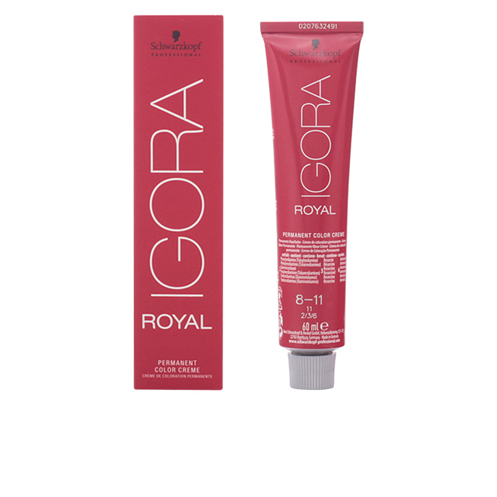 Schwarzkopf IGORA ROYAL Coloración Profesional #8-11 - Tonalidad Ceniza Claro - 60 ml