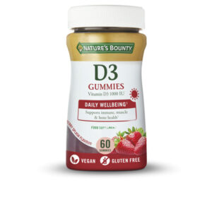 Nature's Bounty Gummy Vitamina D3 1000 UI - 60 Deliciosas Gummies para Fortalecer tu Salud Ósea