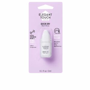 Elegant Touch Adhesivo Para Uñas Transparente 3 ml - Fórmula Super Resistente