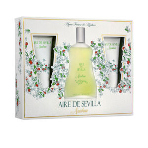 "Estuche Aromático Aire de Sevilla: Agua Fresca de Azahar + Loción Corporal + Gel de Ducha - Set de 3 Piezas"