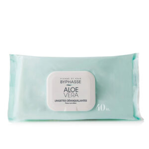 Toallitas Desmaquillantes Hidratantes de Aloe Vera - Byphasse (40 unidades)