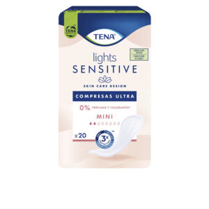 TENA LIGHTS Mini Compresas Ultra Sensibles (20 Unidades) - Protección Suave y Confortable