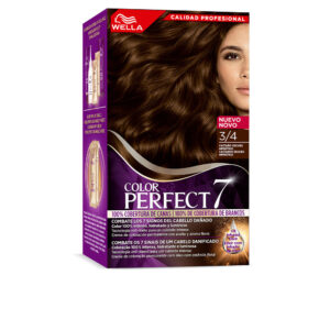 WELLA COLOR PERFECT 7 - Castaño Oscuro Hipnótico #3/4 | Cobertura Total de Canas 100%