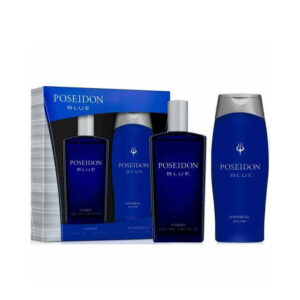 "POSEIDON BLUE: Set de Aromas 2 pz - Eau de Toilette 100 ml + Gel de Ducha 250 ml"