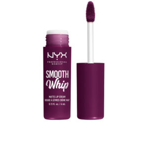 Nyx Professional Make Up Crema Labial Mate Smooth Whipe #Berry Bed 4 ml - Color Intenso y Suave