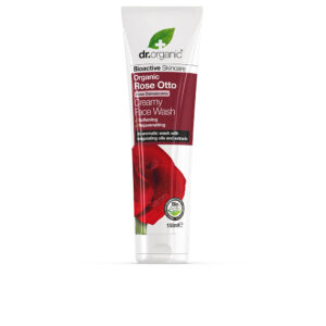 Limpiador Facial Cremoso Rosa de Damasco - Dr. Organic (150 ml)