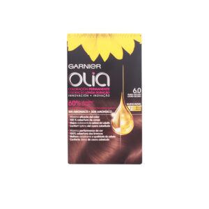 Garnier OLIA - Coloración Permanente #6.0 Rubio Oscuro: Brillo y Cuidado en un Solo Paso (Lote de 4)