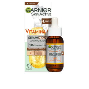 Garnier SKINACTIVE Sérum Nocturno Vitamina C Antimanchas 30 ml - Ilumina y Renueva Tu Piel
