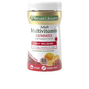 Nature's Bounty Vitalidad Total: Multivitamínico Adultos con Vitaminas B y D3 - 60 Gummies Sabrosos