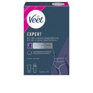 Veet Kit Bikini: Crema Depilatoria Suave 2 x 50 ml para Piel Perfecta