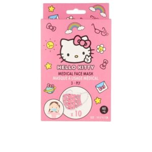 Mascarillas Quirúrgicas Infantiles Hello Kitty - Pack de 10 Piezas | Marca Take Care