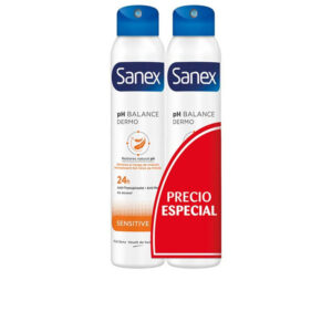Sanex DERMO SENSITIVE Dúo de Desodorante Vaporizador 2 x 200 ml - Protección Suave y Eficaz