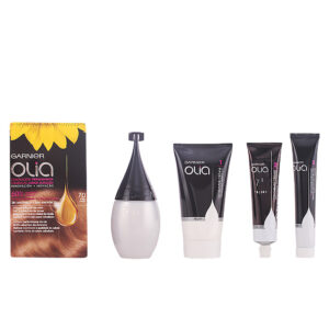 Garnier OLIA Coloración Permanente #7.0 Rubio Brillante - Lote de 4 Piezas