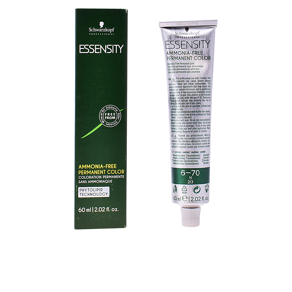 Schwarzkopf ESSENSITY Coloración Permanente sin Amoníaco #6-70 - Color Castaño Claro Añil Seductor
