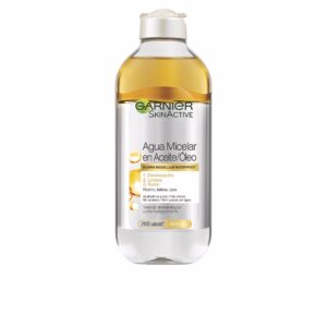 Garnier Skinactive Agua Micelar Waterproof con Aceite, 400 ml – Desmaquillante Intensivo y Hidratante.