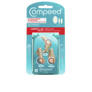 "Compeed: Ampollas Hidrocoloides Surtidas - Pack de 5 Apósitos en 3 Tamaños"