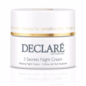 Declaré 5 SECRETS Crema Nocturna Hidratante 50 ml con Extractos Naturales y Ácido Hialurónico