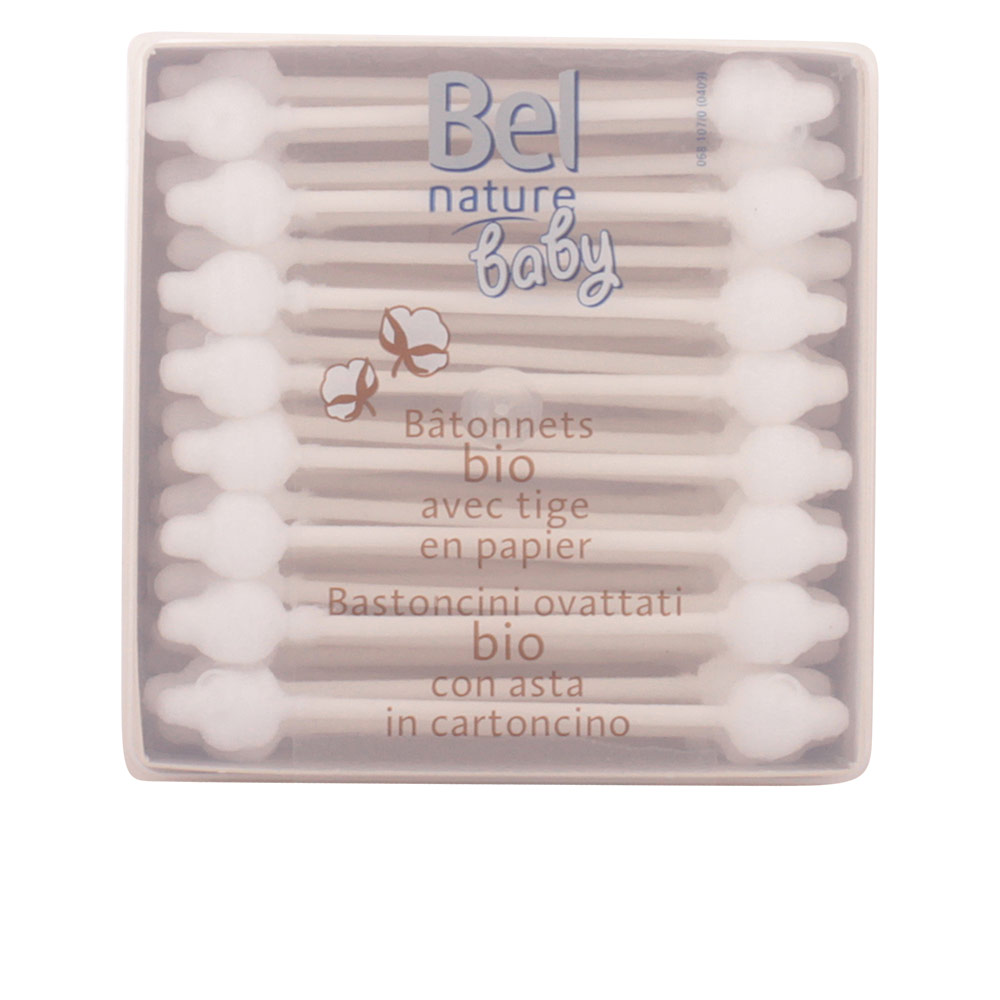 Bastoncillos de Seguridad 100% Algodón ECOCERT NATURE - 60 Piezas | Bel