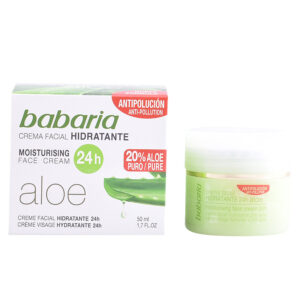 Crema Hidratante Regeneradora de Aloe Vera 24 Horas - Babaria 50 ml