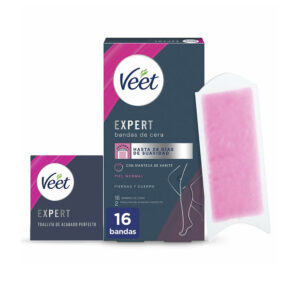 Veet EXPERT CORPORAL Bandas de Cera para Piel Normal - 16 Unidades