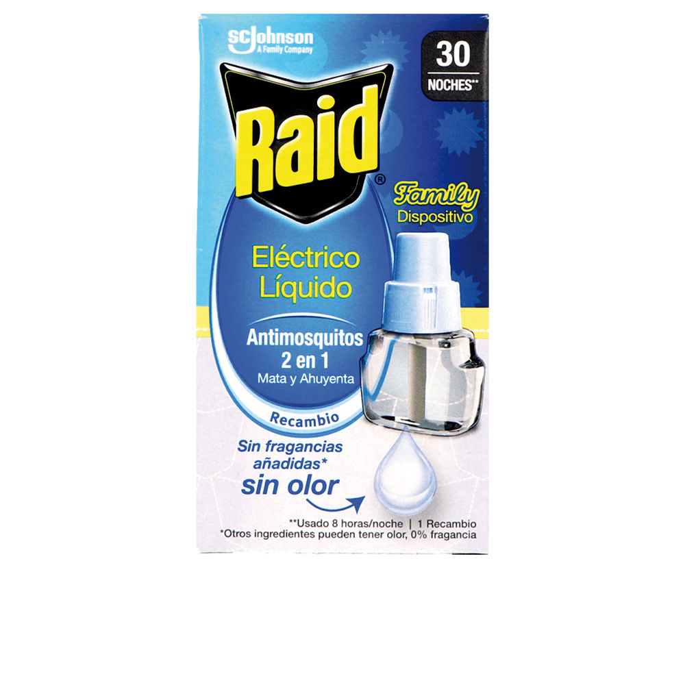 Raid FAMILY ANTIMOSQUITOS - Recambio 30 Noches Protección Efectiva