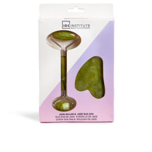 Set de Gua Sha y Rodillo de Jade Idc Institute - Belleza y Relax 2 pz