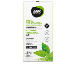 "Body Natur Bandas Depilatorias de Cera Té Matcha - 16 Unidades"