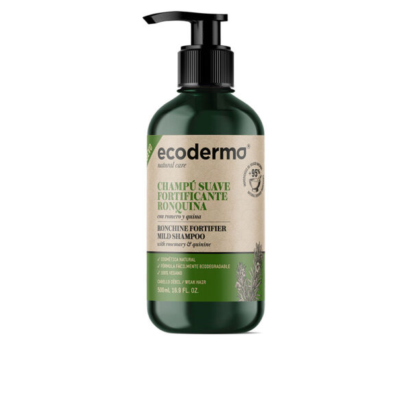 "CHAMPÚ SUAVE Ecoderma Fortificante con Extracto de Ronquina - 500 ml"