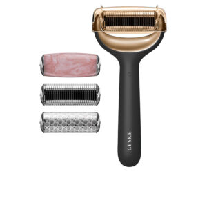 Rodillo Facial y Corporal Geske SMART APP GUIDED 9 en 1 con Microagujas - Set de 4 Unidades #Negro