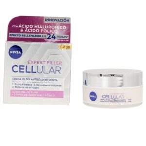 Nivea Cellular Filler Crema Hidratante Diurna con Ácido Hialurónico y Ácido Fólico SPF30 - 50 ml