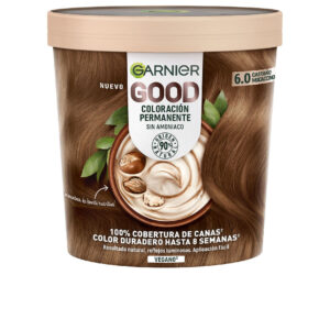 Garnier GOOD Coloración Permanente #6.0 Castaño Mocaccino - 217 ml de Brillo Intenso